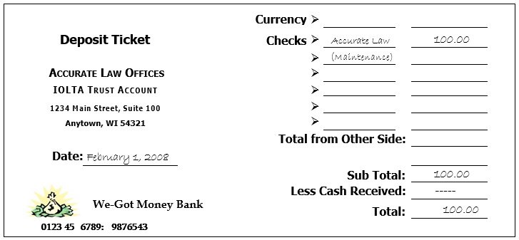 Deposit Ticket Template Excel Fill And Sign Printable - vrogue.co