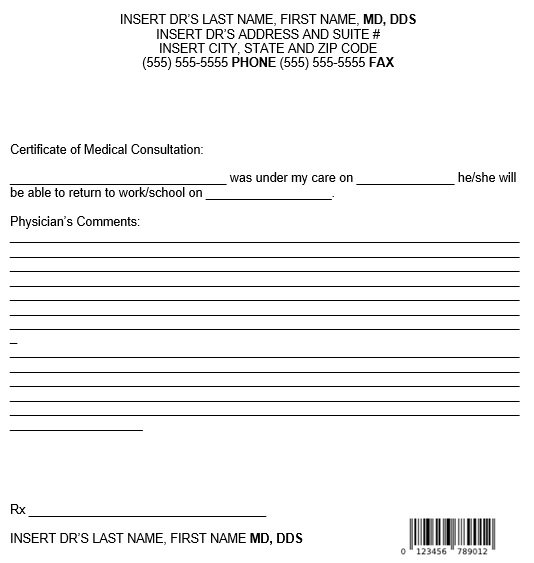 15+ Free Fake Doctor’s Note Templates [Word+PDF] » TemplateData