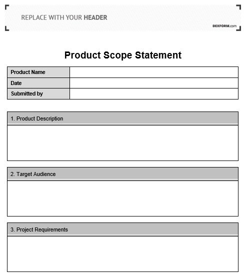 Project Scope Statement Templates & Examples [Excel, Word, PDF ...