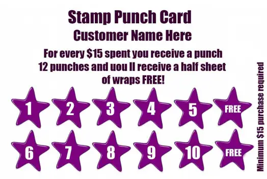25 Free Punch Reward Card Templates [word Pdf] Templatedata