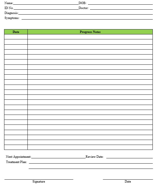 Session Notes Template