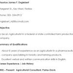 free agriculture resume template 10