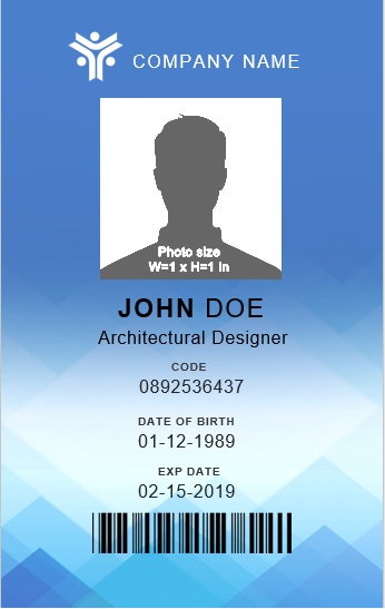 student id card template free download word