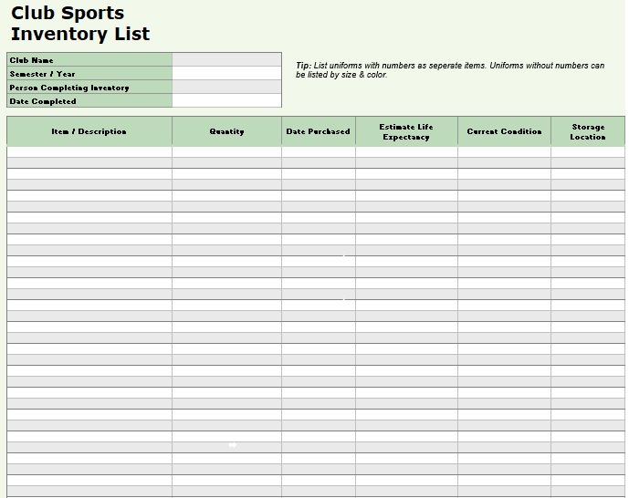 25+ Free Inventory List Templates [Word, Excel, PDF] » TemplateData