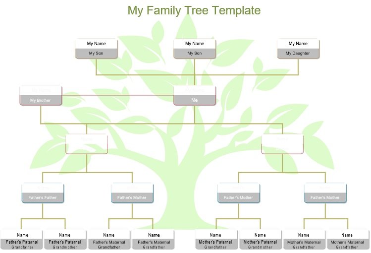 family tree template word