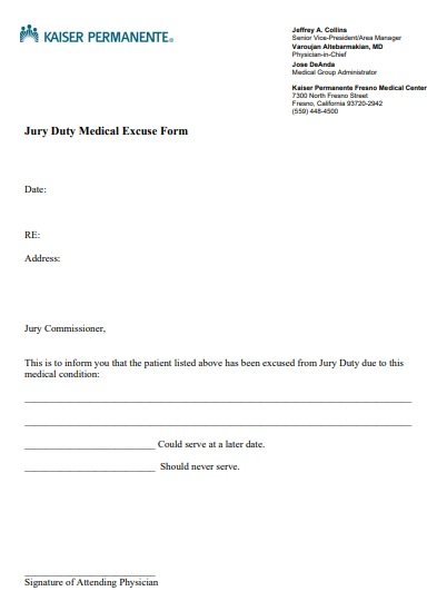 Free Jury Duty Excuse Letters And Templates Word Pdf Templatedata 0585