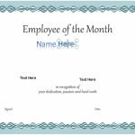 free employee of the month certificate template 23