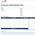 free purchase order request form