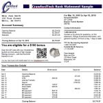 printable bank statement template 5