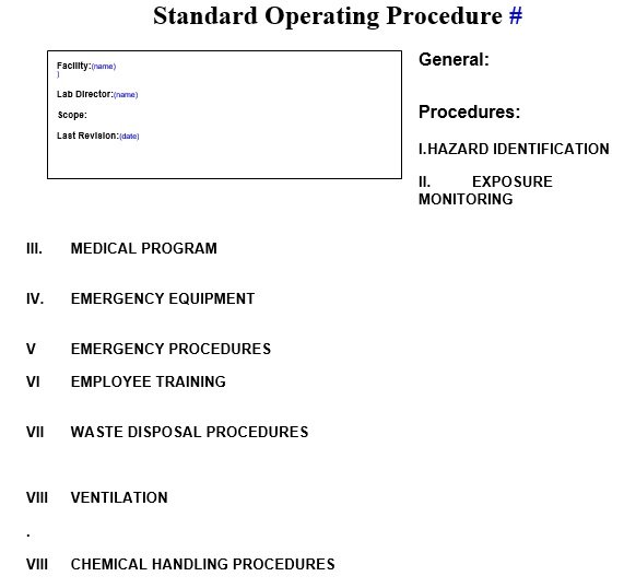 free sop template 11