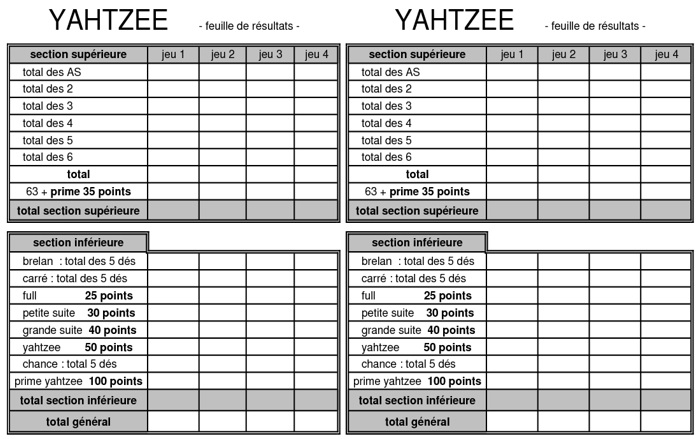 free yahtzee score sheet 6