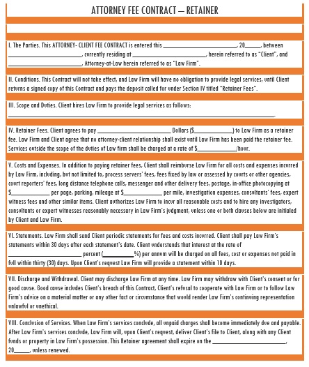 printable personal service contract template 1