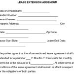 Free Lease Extension Addendum Templates & Renewal Agreements [Word]