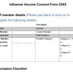 influenza vaccine consent form 20xx