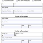 Michigan vehicle bill of sale form TR 207