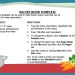 free recipe book template 12