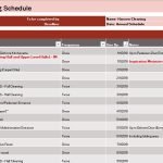 floor cleaning schedule template