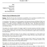 job description template and instructions form