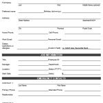 employee information form