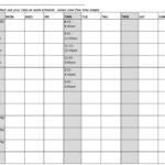 free semester schedule template word