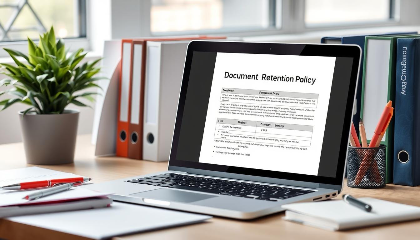 document retention policy template